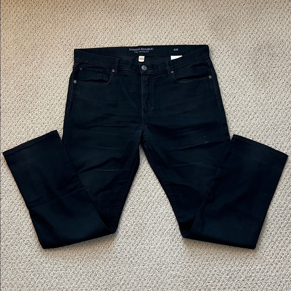 Banana Republic Men's Black Traveler Jeans
